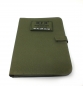 Preview: Organizer A5 in olive, ring binder holder, leaves, velcro